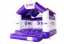 Order inflatable SNS BANK - a frame bouncy castles custom made online at JB Promotions UK; specialist in inflatable advertising items such as custom bouncy castles